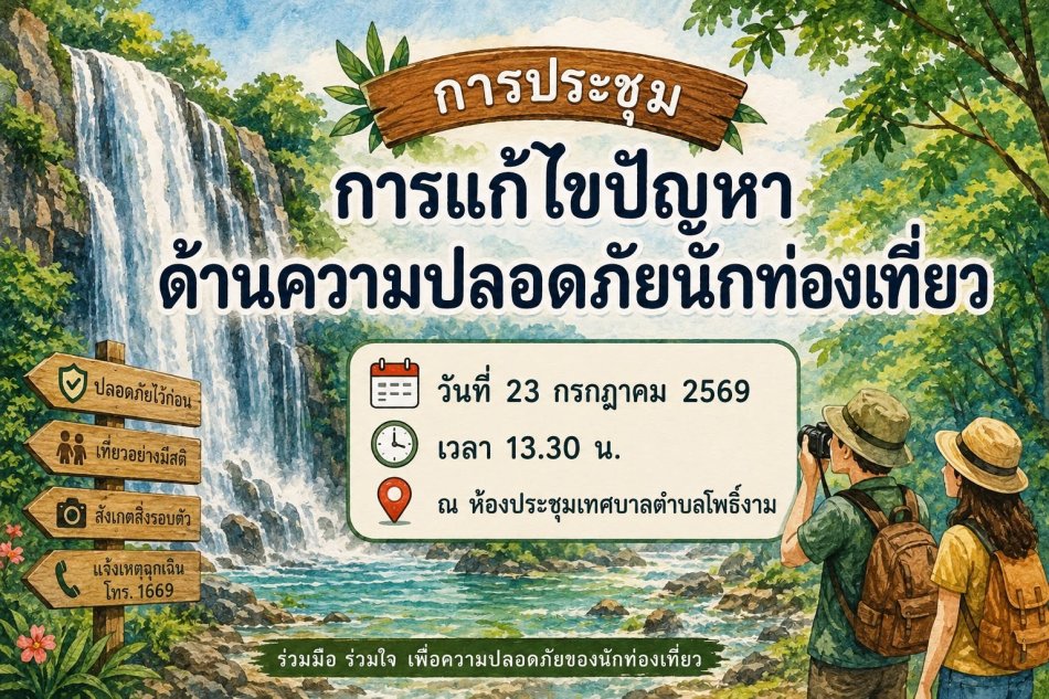 การประชุมการแก้ไขปัญหาด้านความปลอดภัยนักท่องเที่ยว